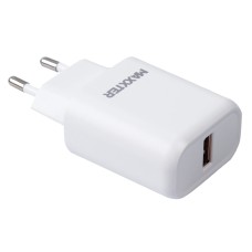 Зарядний пристрій Maxxter 1 USB + cable Type-C (WC-QC-AtC-01)