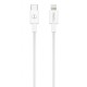 Дата кабель USB-C to Lightning 1.0m White T-Phox (T-CL834)