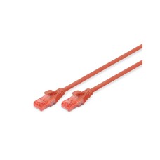 Патч-корд 0.5м, CAT 6 UTP, AWG 26/7, Cu, LSZH, red Digitus (DK-1617-005/R)