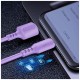 Дата кабель USB 2.0 AM to Type-C 1.0m soft silicone violet ColorWay (CW-CBUC044-PU)