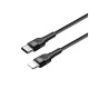 Дата кабель USB-C to Lightning 0.3m 3А black ColorWay (CW-CBPDCL054-BK)