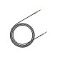 Кабель мультимедийный 3.5mm M/M 0.5m Yiven M30 black-silver Baseus (CAM30-AS1)