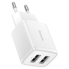 Зарядное устройство Baseus Compact Charger 2U White (CCXJ010202)