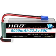 Аккумулятор для дрона HRB_ Lipo 6s 22.2V 5000mAh 50C Battery (Weight 650-700g) (HR-5000MAH-6S-50C-XT60)