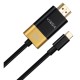 Кабель мультимедийный USB-C to HDMI 1.5m v2.1 8K60Hz Gold plated Vinga (VCPVCCH2115)