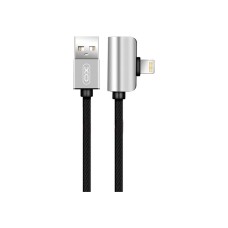 Дата кабель NB46 2in1 USB - Lightning + Lightning Audio 2.4А 1.0m Silver XoKo (XO-NB46)