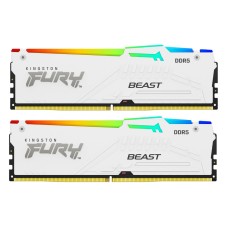 Модуль памяти для компьютера DDR5 64GB (2x32GB) 5600 MHz Beast White RGB Kingston Fury (ex.HyperX) (KF556C36BWEAK2-64)