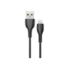 Дата кабель USB 2.0 AM to Lightning 1.0m BX51 Triumph 2.4A Black BOROFONE (BX51LB)