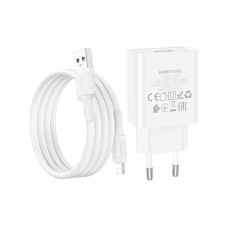 Зарядное устройство BOROFONE BA74A Aspirer single port charger set(iP) White (BA74ALW)