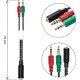 Переходник XoKo AC-007 2x3.5-мм jack(F) - 3.5-мм 4pin jack(M) (XOKO AC-007)