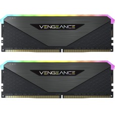 Модуль памяти для компьютера DDR4 32GB (2x16GB) 3600 MHz Vengeance RGB RT Black Corsair (CMN32GX4M2Z3600C18)