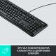 Клавіатура Logitech K120, UA, USB, OEM, чорна