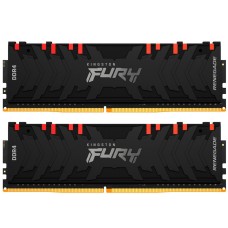 Модуль памяти для компьютера DDR4 16GB (2x8GB) 4266 MHz Renegade RGB Black Kingston Fury (ex.HyperX) (KF442C19RBAK2/16)