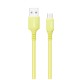 Дата кабель USB 2.0 AM to Micro 5P 1.0m soft silicone yellow ColorWay (CW-CBUM043-Y)