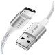 Дата кабель USB 2.0 AM to Type-C 1.5m 3.0A 18W US288 White Ugreen (60132)