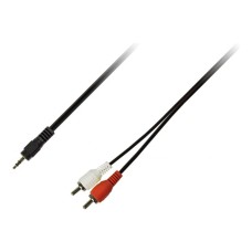 Кабель мультимедийный Jack 3.5mm M to 2xRCA M 1.5m Piko (1283126473890)