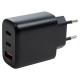 Зарядний пристрій Vinga GaN 65W PD+QC 2C1A ports Wall Charger (VCPCHCCA65B)