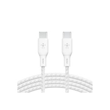 Дата кабель USB-C to USB-C 2.0m 100W white Belkin (CAB014BT2MWH)