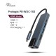 Концентратор Prologix USB3.1 Type C to HDMI+2*USB3.0+USB C PD+Lan (PR-WUC-103B)