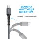 Дата кабель USB 2.0 AM to Micro 5P 1.0m 2.4A Denim Grey MAKE (MCB-MD3GR)