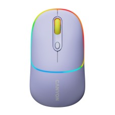 Мышка Canyon MW-22 Dual Band RGB Wireless Mountain Lavender (CNS-CMSW22ML)