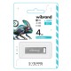 USB флеш накопитель Wibrand 4GB Chameleon Silver USB 2.0 (WI2.0/CH4U6S)