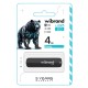 USB флеш накопичувач Wibrand 4GB Grizzly Black USB 2.0 (WI2.0/GR4P3B)