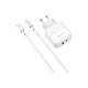 Зарядное устройство BOROFONE BA46A Premium White + USB-C-Ligntning cable (BA46ACLW)