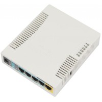 Маршрутизатор Mikrotik RB951Ui-2HnD, N300, 600MHz/128Mb, 5х100Мбіт, 1хUSB, 1000mW, PoE in, PoE out,