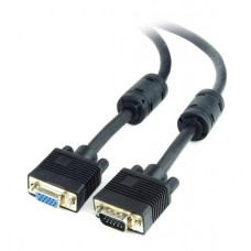 Кабель мультимедийный VGA M/F 3.0m Cablexpert (CC-PPVGAX-10B)