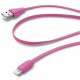 Дата кабель USB 2.0 AM to Lightning 1.0m pink Cellularline (USBDATACFLMFIIPH5P)