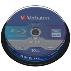 Диск BD Verbatim DL 50Gb 6x Cacke 10шт (43746)