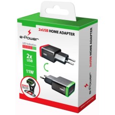 Зарядний пристрій E-power 2 * USB 2.1A + holder (EP403HA)