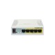 Комутатор Mikrotik RB260GSP, 5-port Gigabit smart switch with SFP cage, SwOS, plastic case, PSU