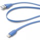 Дата кабель USB 2.0 AM to Micro 5P 1.0m blue Cellularline (USBDATACMICROUSBB)