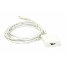 Кабель мультимедийный USB Type-C to HDMI F 1.8m PowerPlant (KD00AS1271)