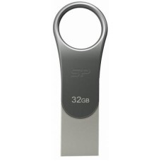 USB флеш накопитель Silicon Power 32GB Mobile C80 Silver USB 3.2 (SP032GBUC3C80V1S)