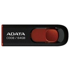 USB флеш накопитель ADATA 64GB C008 Black+Red USB 2.0 (AC008-64G-RKD)