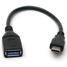 Дата кабель USB 3.0 Type-C to AF 0.1m PowerPlant (KD00AS1257)