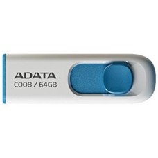 USB флеш накопитель ADATA 64GB C008 White+Blue USB 2.0 (AC008-64G-RWE)