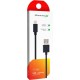 Дата кабель USB 2.0 AM to Lightning 1.0m Cu, 2.1А, Black Grand-X (PL01B)