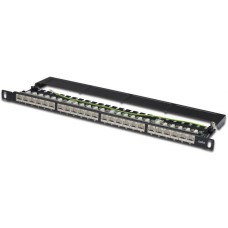 Патч-панель Digitus 19" 0.5U, 24xRJ45, CAT 6 STP в зборі (DN-91624S-SL-SH)