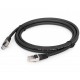 Патч-корд 0.25м S/FTP Cat 6A CU LSZH black Cablexpert (PP6A-LSZHCU-BK-0.25M)