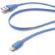 Дата кабель USB 2.0 AM to Lightning 1.0m blue Cellularline (USBDATACFLMFIIPH5B)