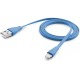 Дата кабель USB 2.0 AM to Lightning 1.0m blue Cellularline (USBDATACFLMFIIPH5B)