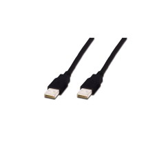 Дата кабель USB 2.0 AM/AM 1.8m Digitus (AK-300100-018-S)