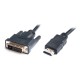 Кабель мультимедийный HDMI to DVI 1.8m REAL-EL (EL123500013)