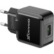 Зарядное устройство Grand-X 1*USB, 2,1A, Black, + cable USB -> Lightning, Cu, 2.1А, 1m (CH03LTB)