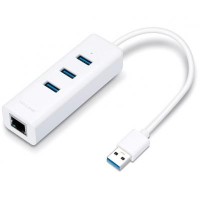 Мережевий адаптер TP-Link UE330, USB 3.0 to Gigabit,  3-Port USB 3.0 Hub, 1 USB 3.0 connector