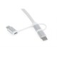 Дата кабель USB 2.0 AM to Lightning + Micro 5P + Type-C 1.0m Cablexpert (CC-USB2-AMLM32-1M-W)